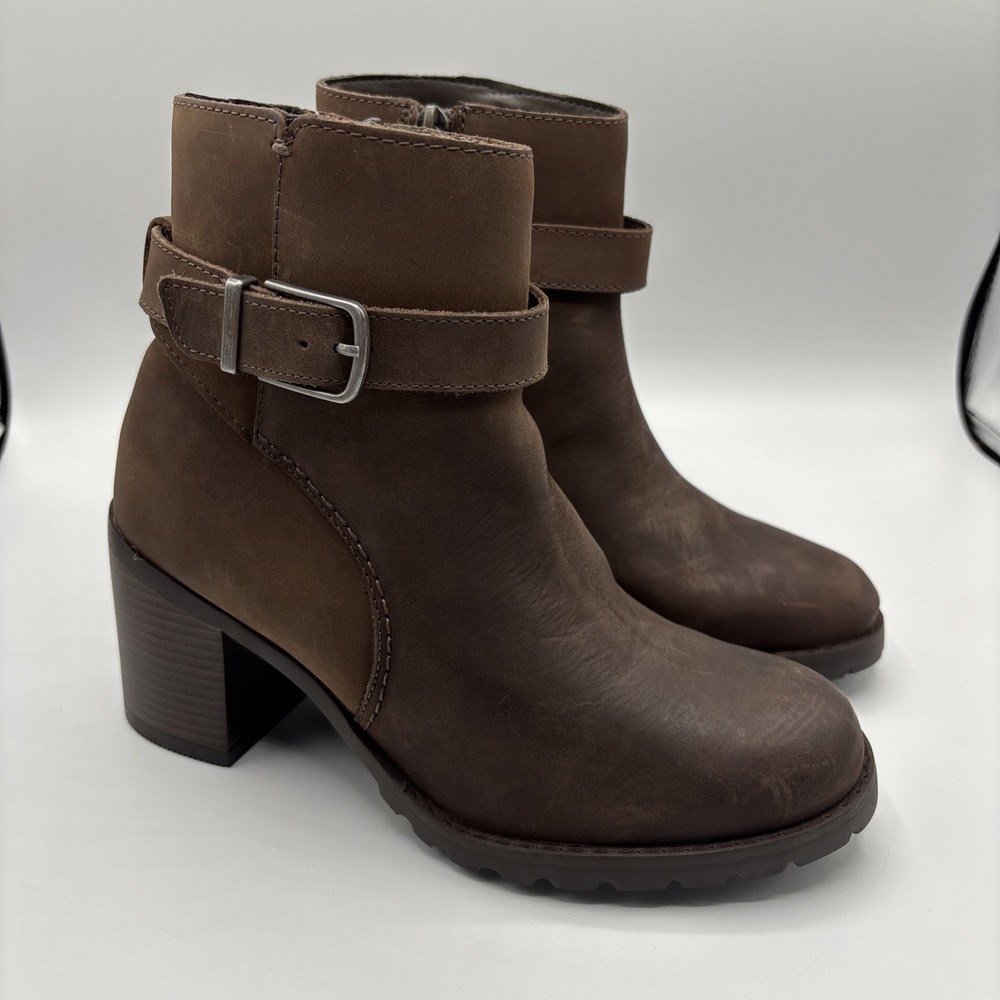Clarks Clarkwell Hall‎ Taupe Nubuck Women's Leather Boots Size 7 M 26167719